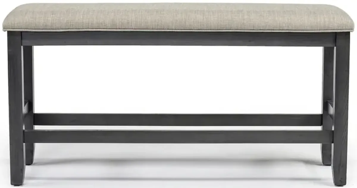 Miami Counter Height Bench in Gray