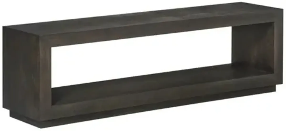 Oxford Dining Bench in Basalt Gray