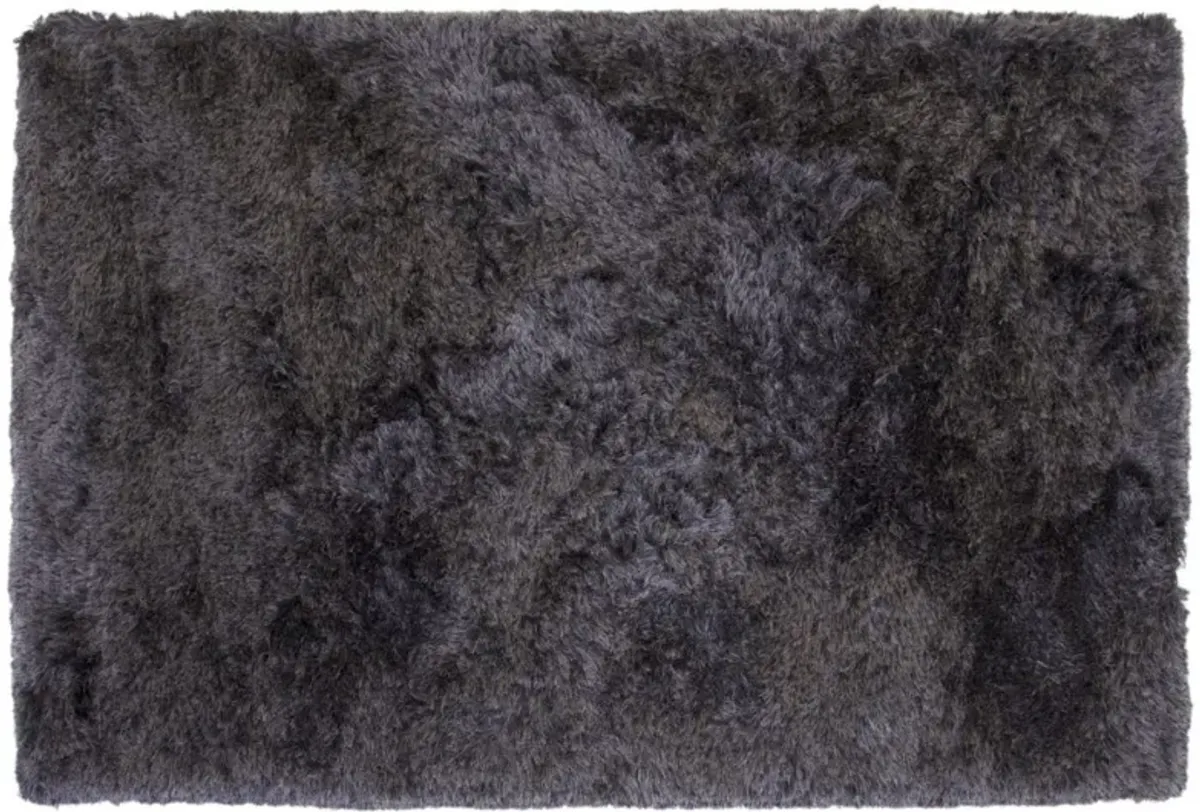 Luxe Shag Rug in Charcoal, 5 X 8