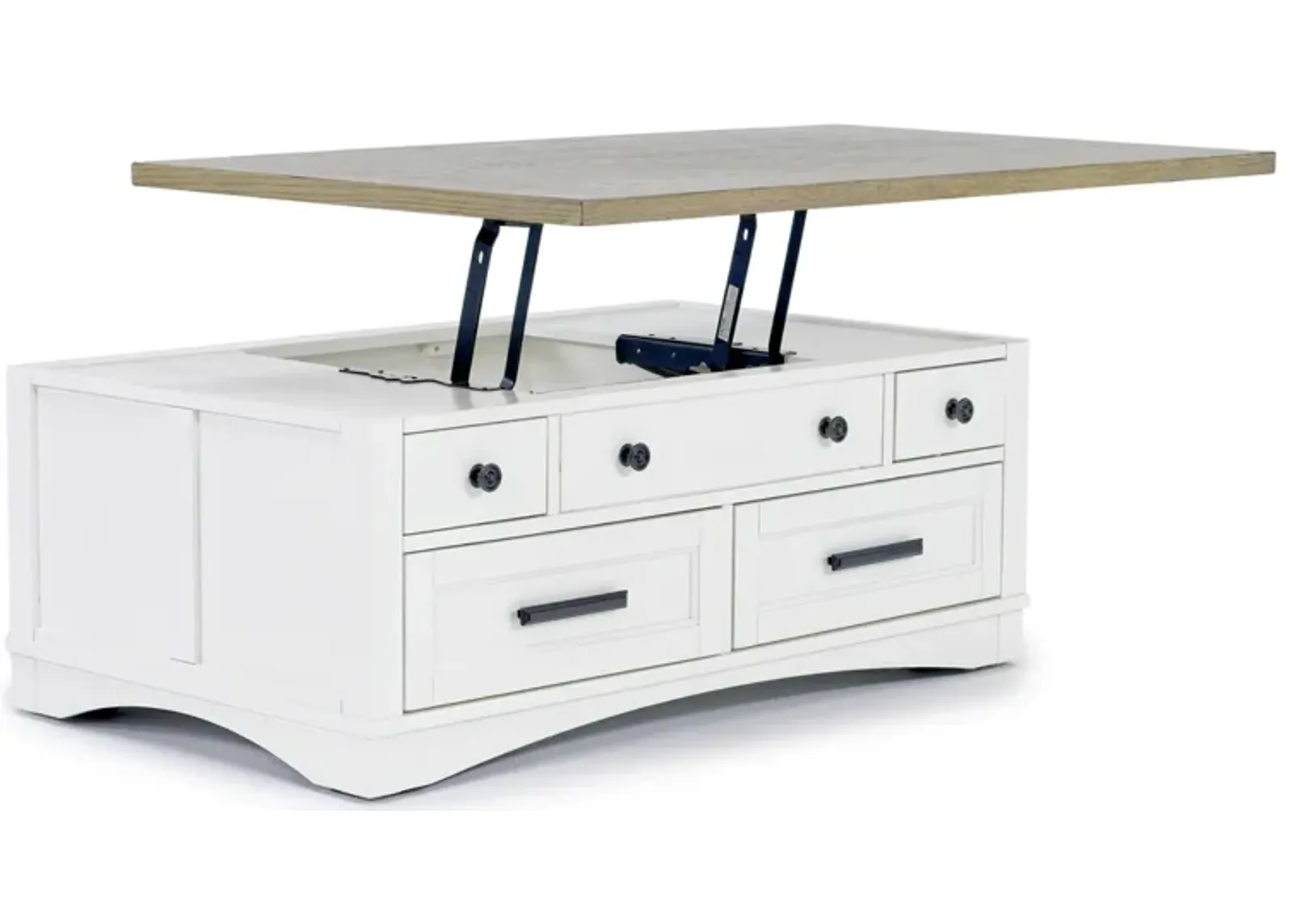 Americana Lift Top Cocktail Table in White