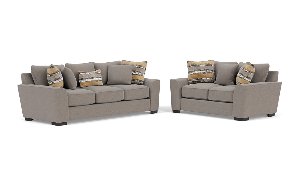 Oracle Large Sofa & Loveseat in Cooper Platinum