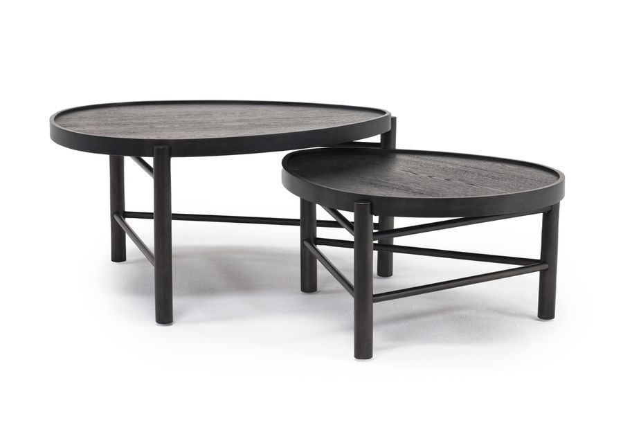 Hadleigh Nesting Coffee Tables in Coffee Bean, Set of 2