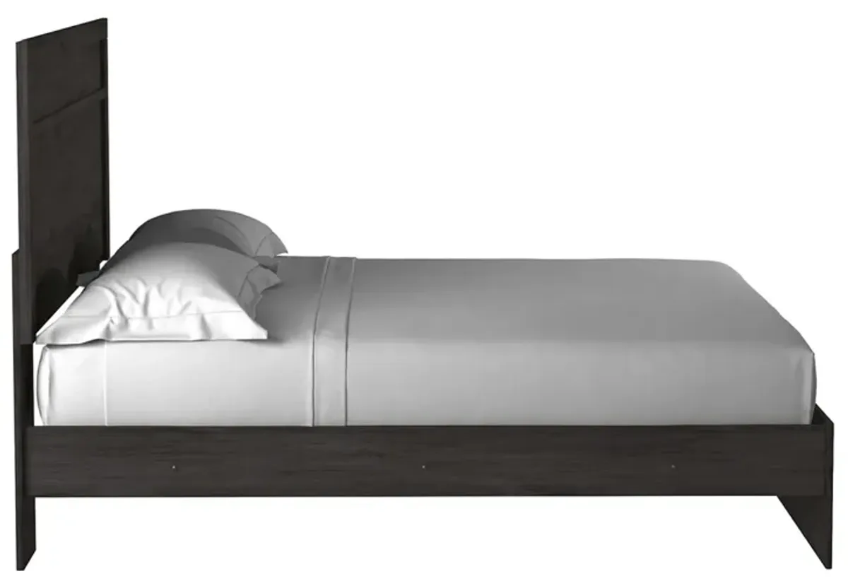 Stelsie Panel Bed in Charcoal, Eastern King