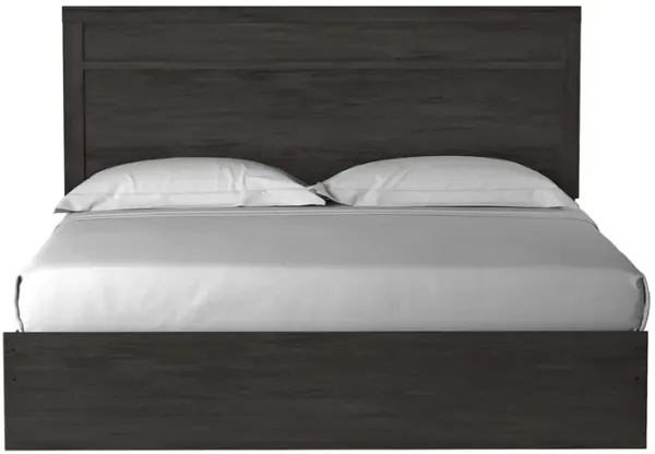 Stelsie Panel Bed in Charcoal, Eastern King