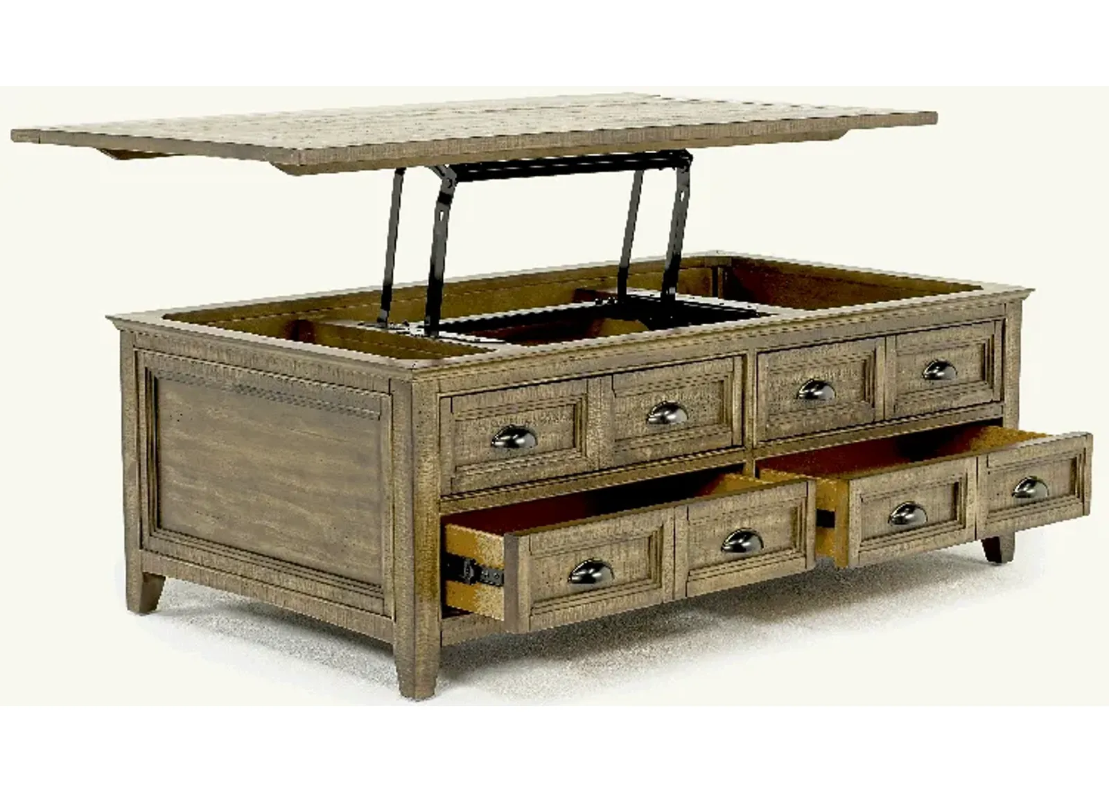 Bay Creek Lift Top Cocktail Table in Nutmeg