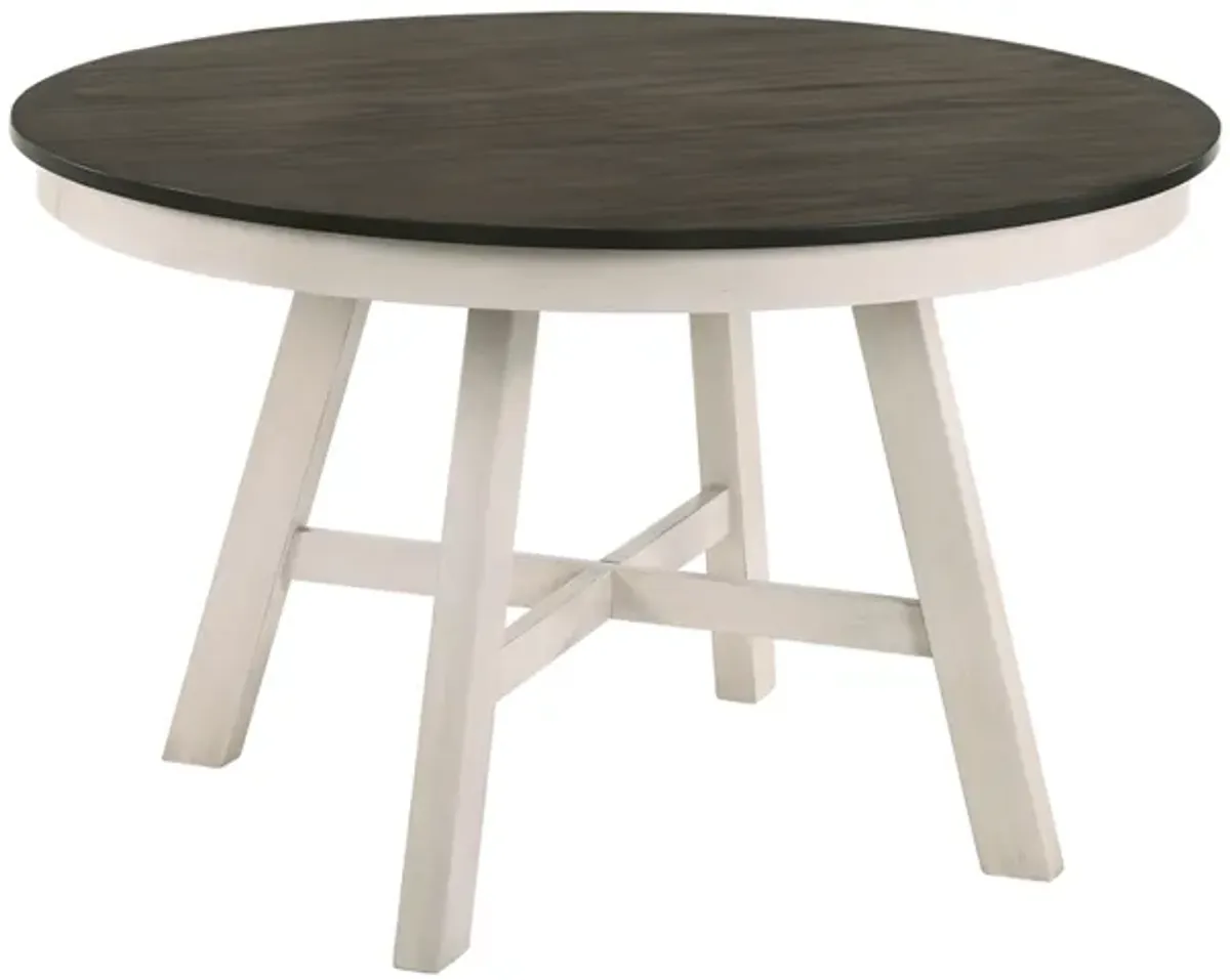 Maisie Round Dining Table in White