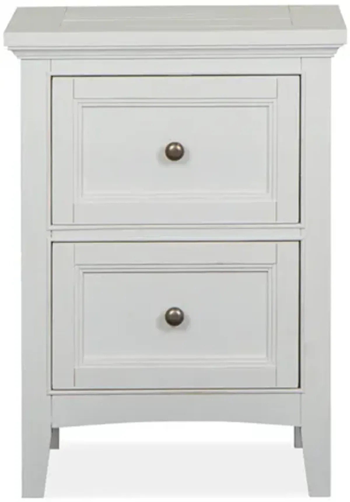 Bay Creek 2 Drawer Nightstand in White