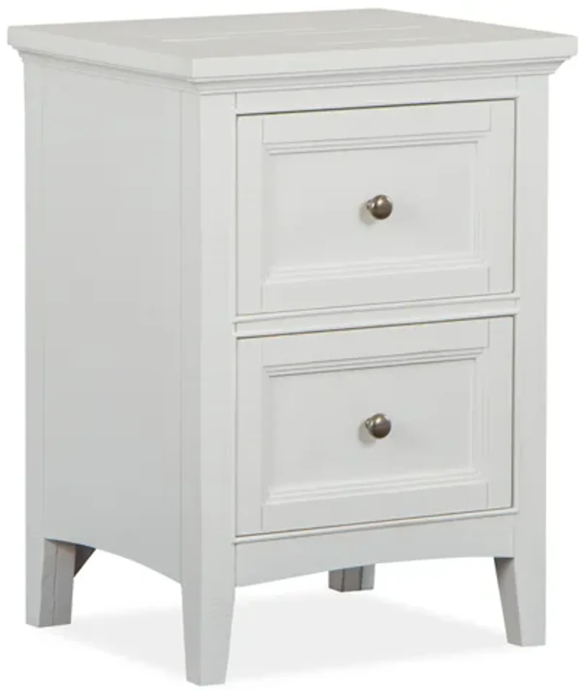 Bay Creek 2 Drawer Nightstand in White