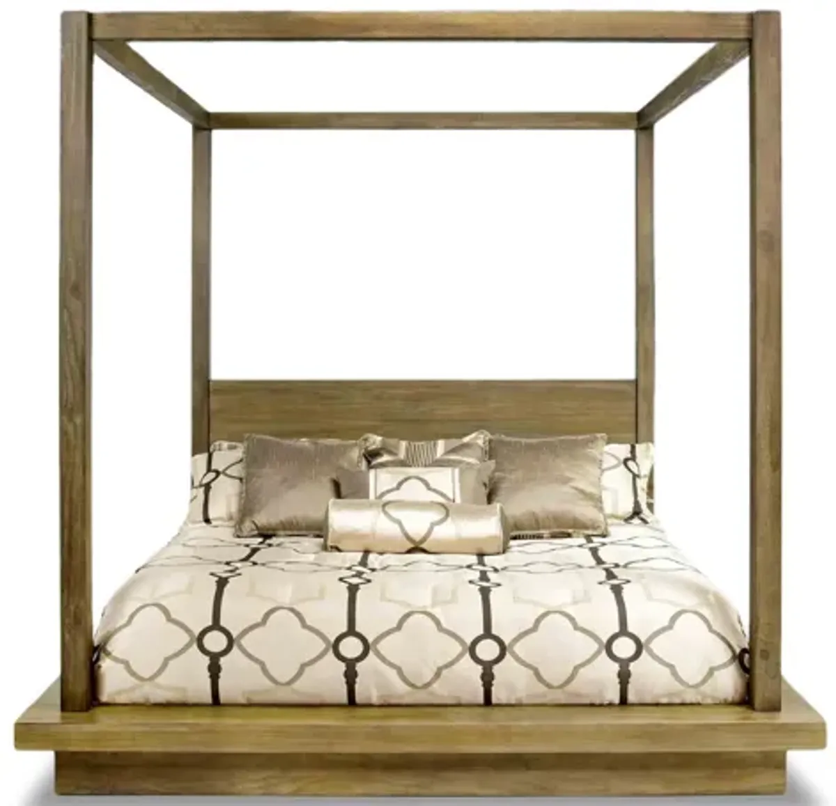 Melbourne Canopy Bed in Brown, CA King