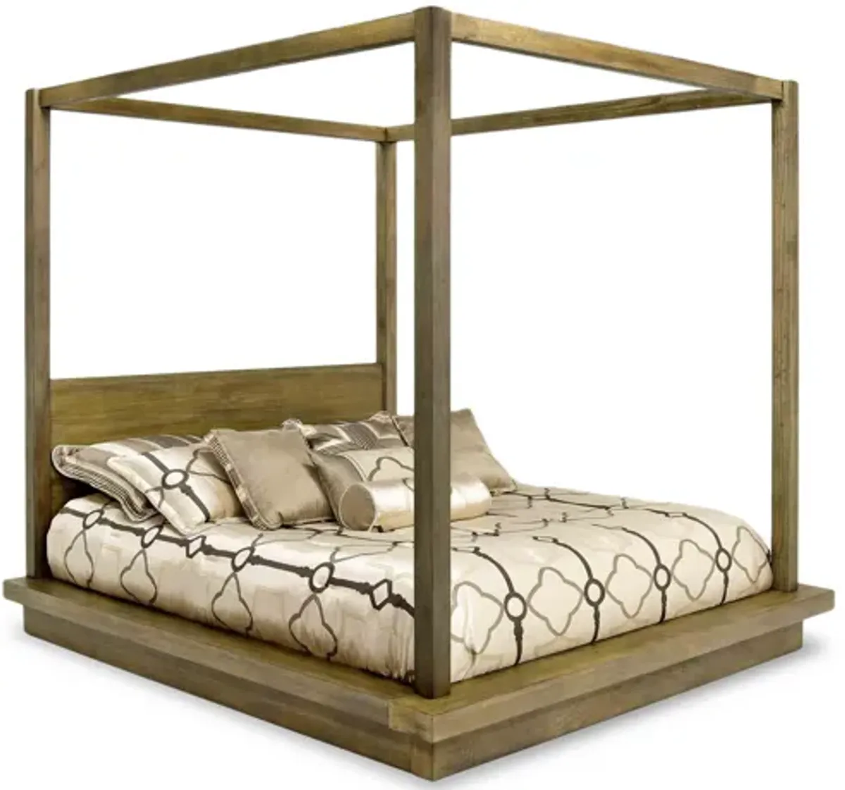 Melbourne Canopy Bed in Brown, CA King