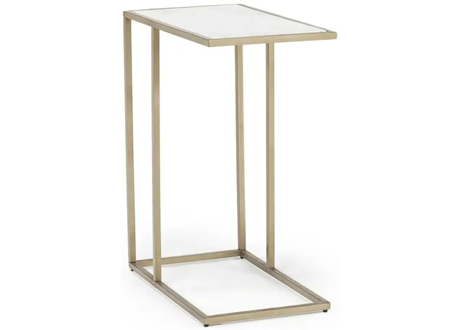 Lanport Accent Table in Champagne White