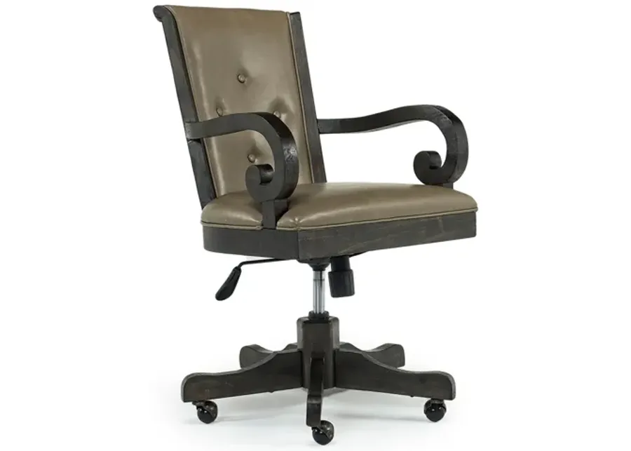 Bellamy Desk Chair in Charcoal