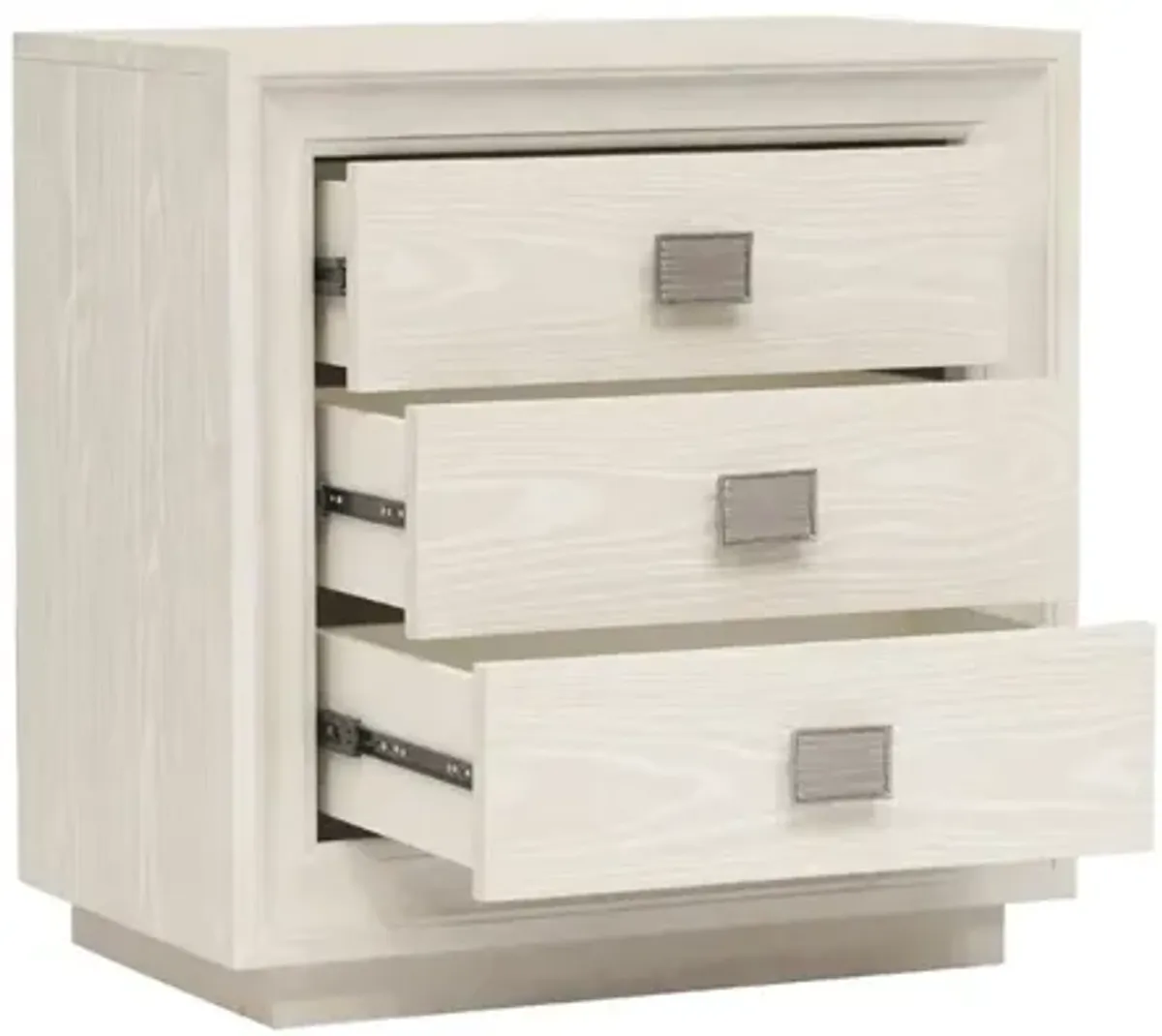 Maxime 3 Drawer Nightstand w/ USB in Sugar