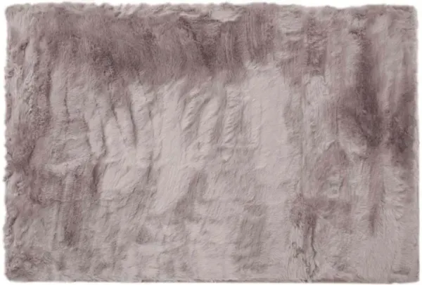 Mink Rug in Silver, 5’ x 8’