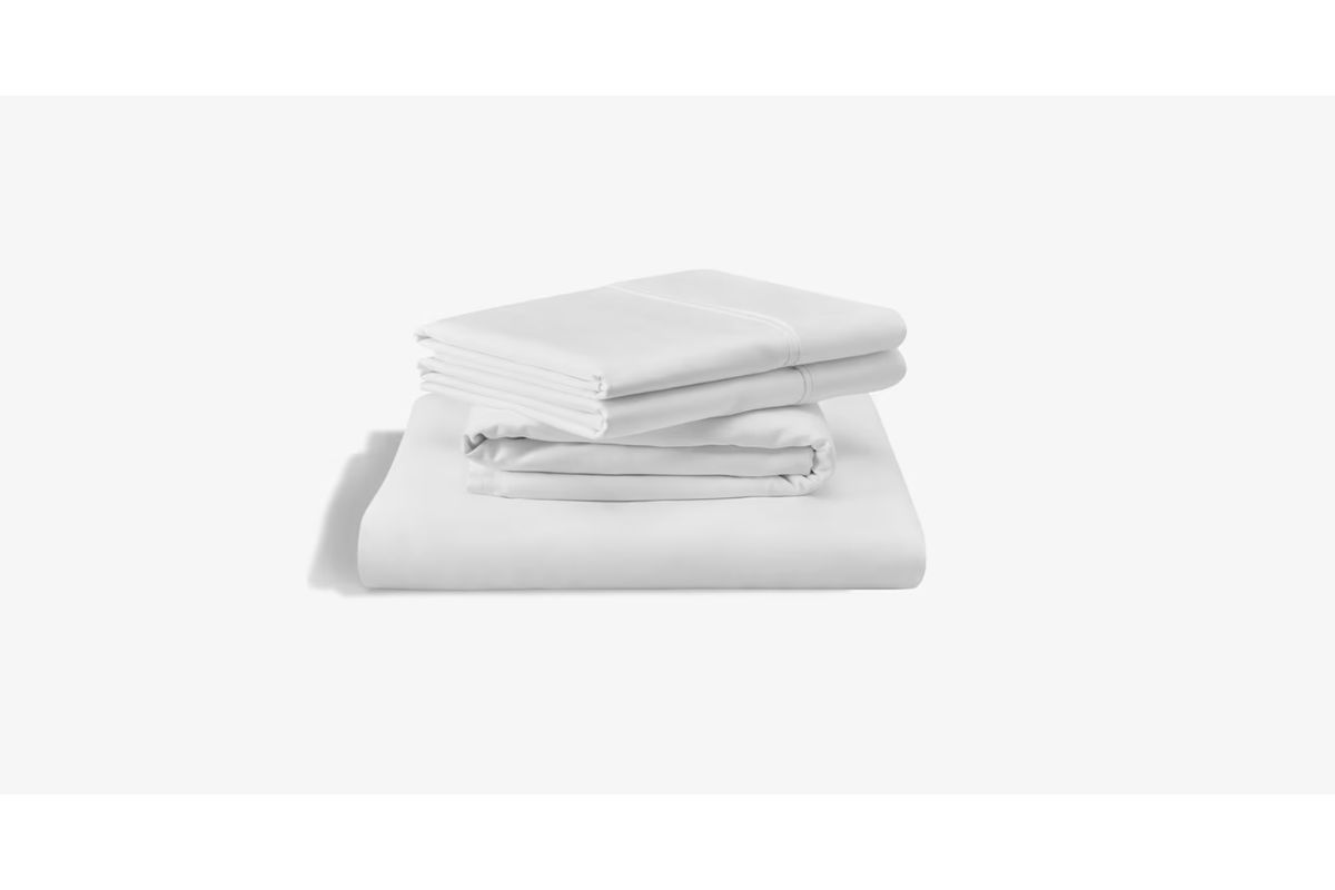 Tempur-Pedic Classic Cotton Sheets in White, Split Eastern King (2)