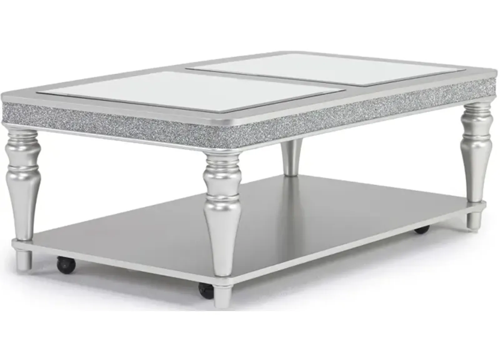 Avril Coffee Table in Silver