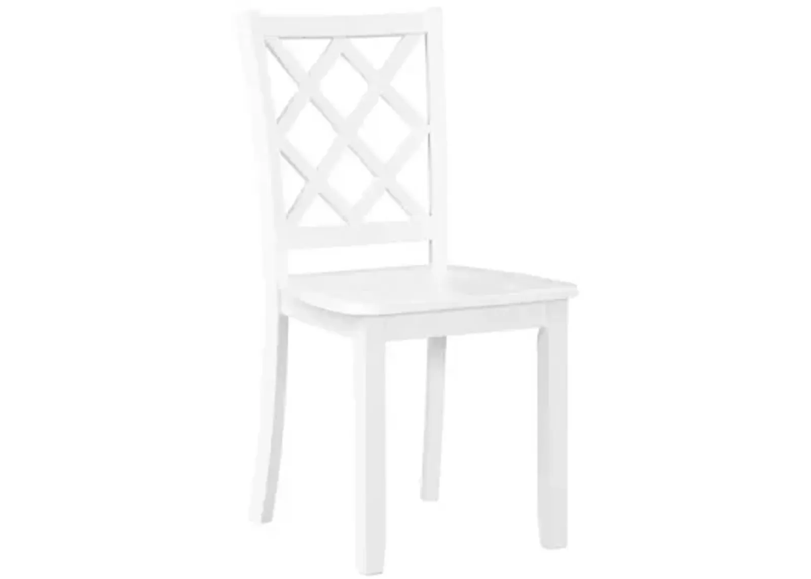 Trellis Side Chair in White