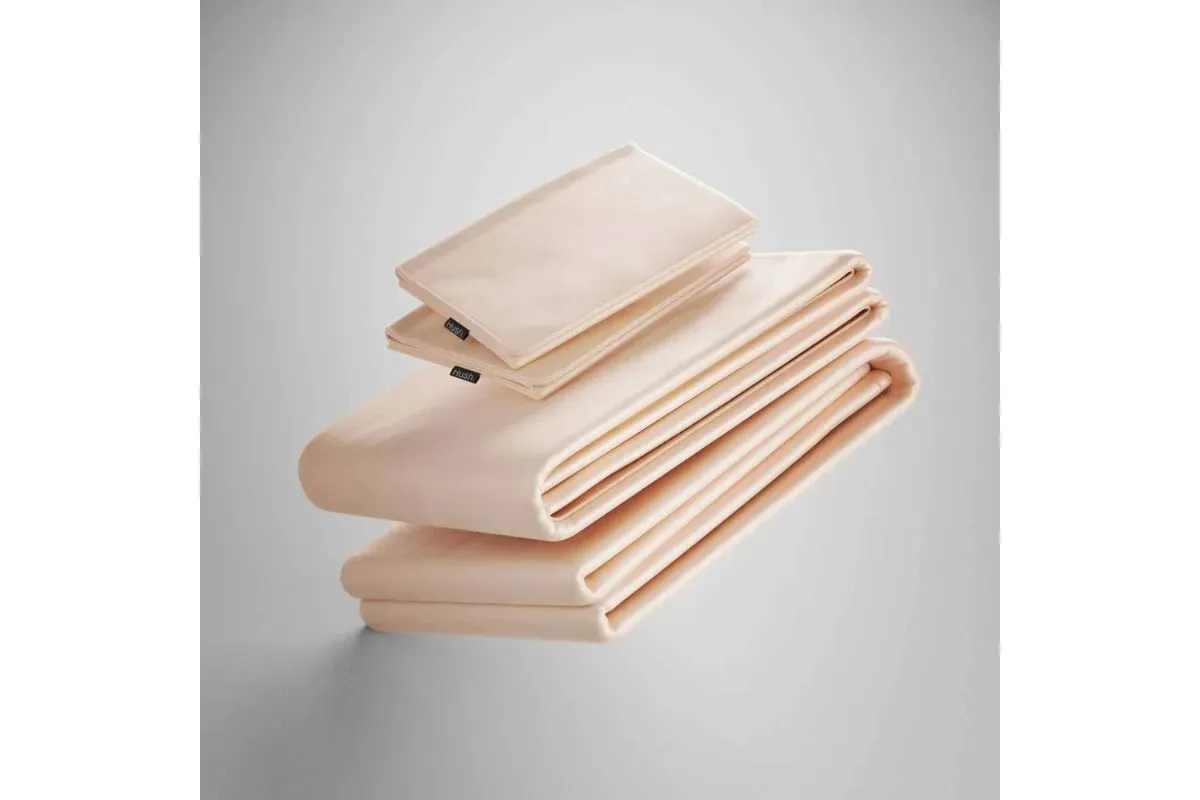Iced Bamboo Cooling Sheets & Pillowcase Set in Iced Latte, Eastern King