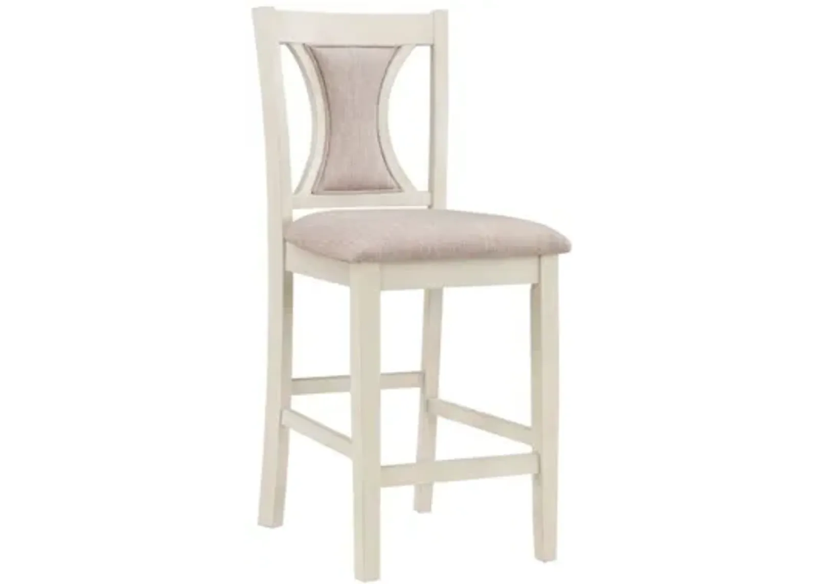 Hudson Counter Height Stool in Creme