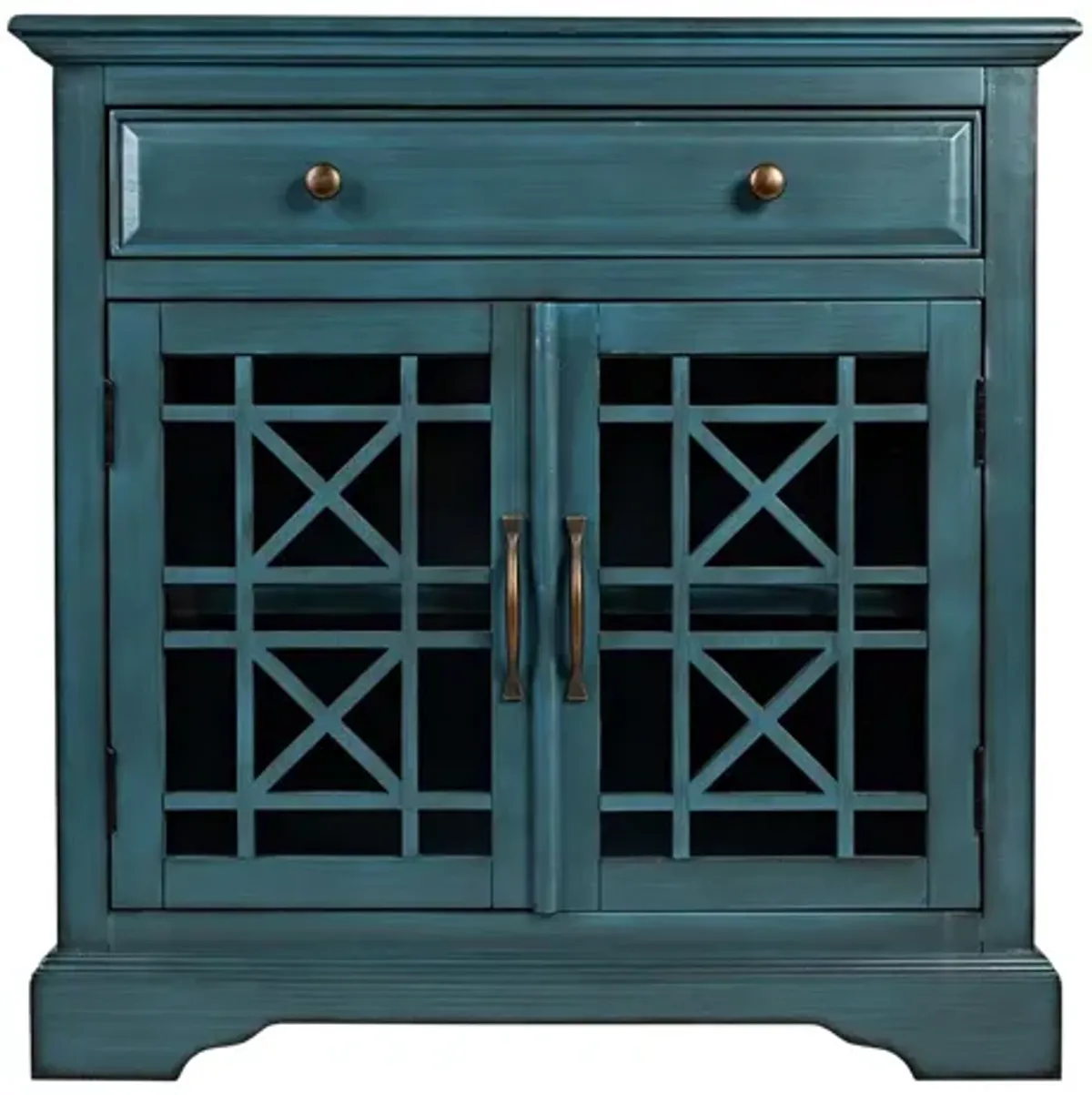 Skyy Media Console in Teal, 32 Inch