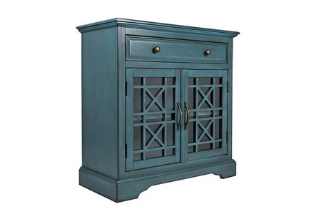 Skyy Media Console in Teal, 32 Inch
