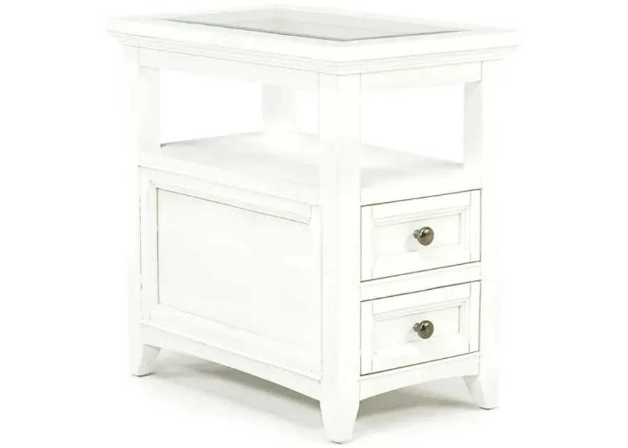 Bay Creek Chairside Table in White