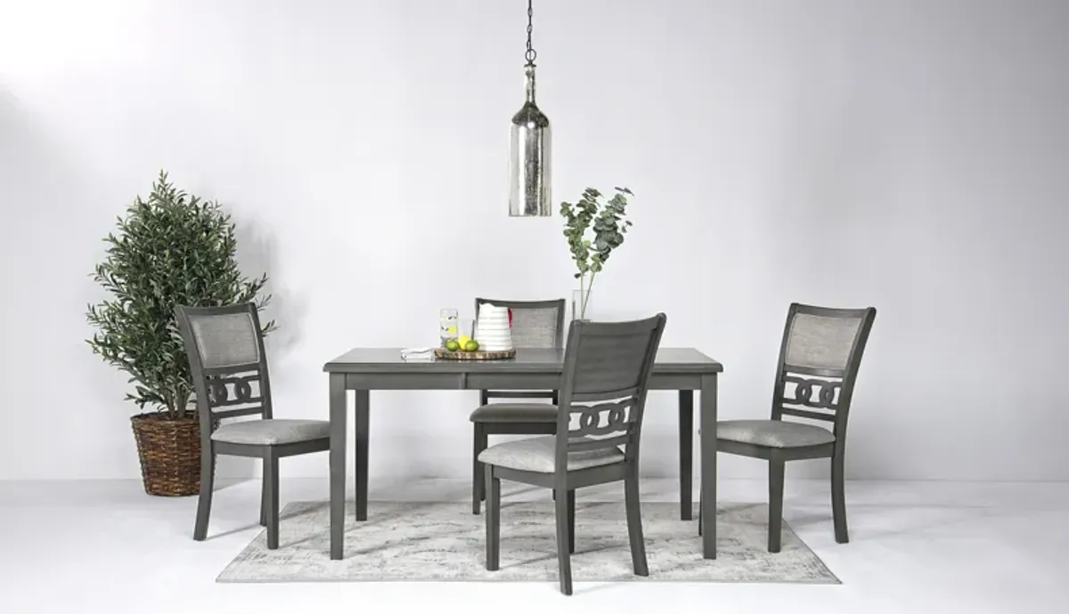 Gia Dining Table & 4 Chairs in Gray