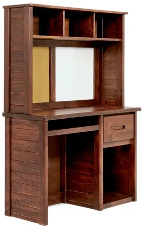 Young Pioneer Desk & Hutch in Cinnamon