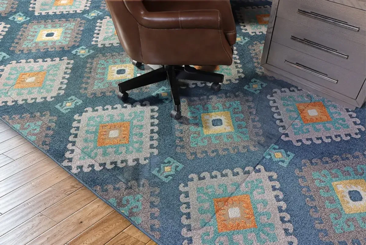 Invisimat Glass Chair Mat in Clear, 45” x 53”