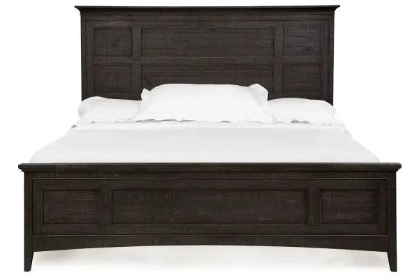 Bay Creek Panel Bed w/ Storage in Graphite, Eastern King