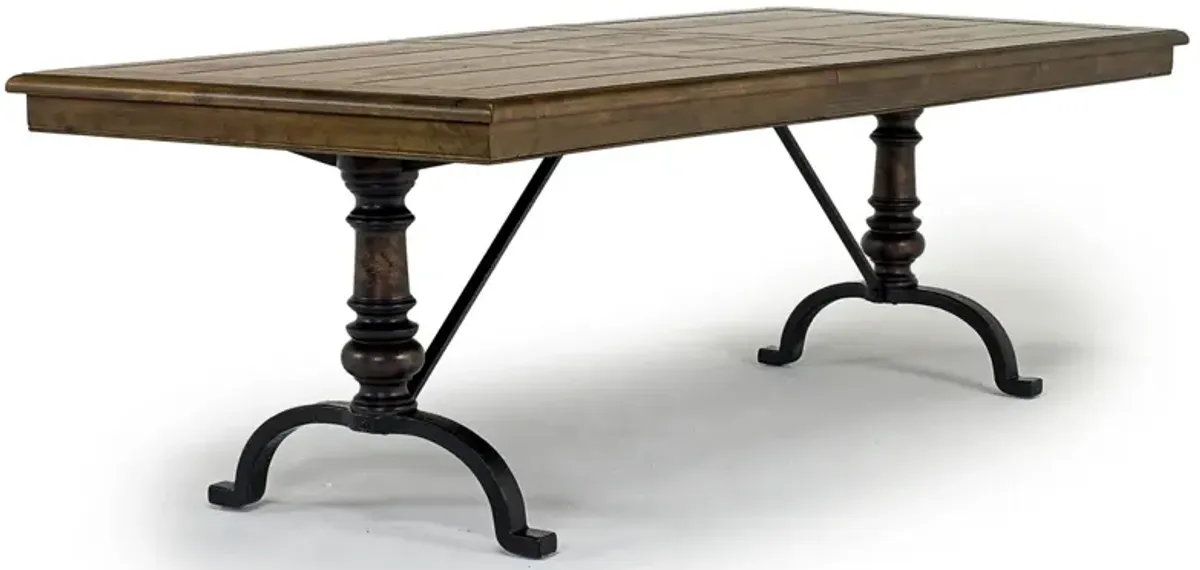 Roxy Extendable Dining Table in Homestead Brown