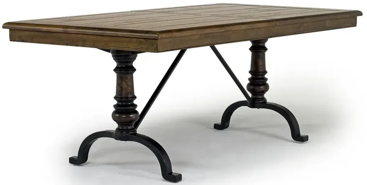 Roxy Extendable Dining Table in Homestead Brown