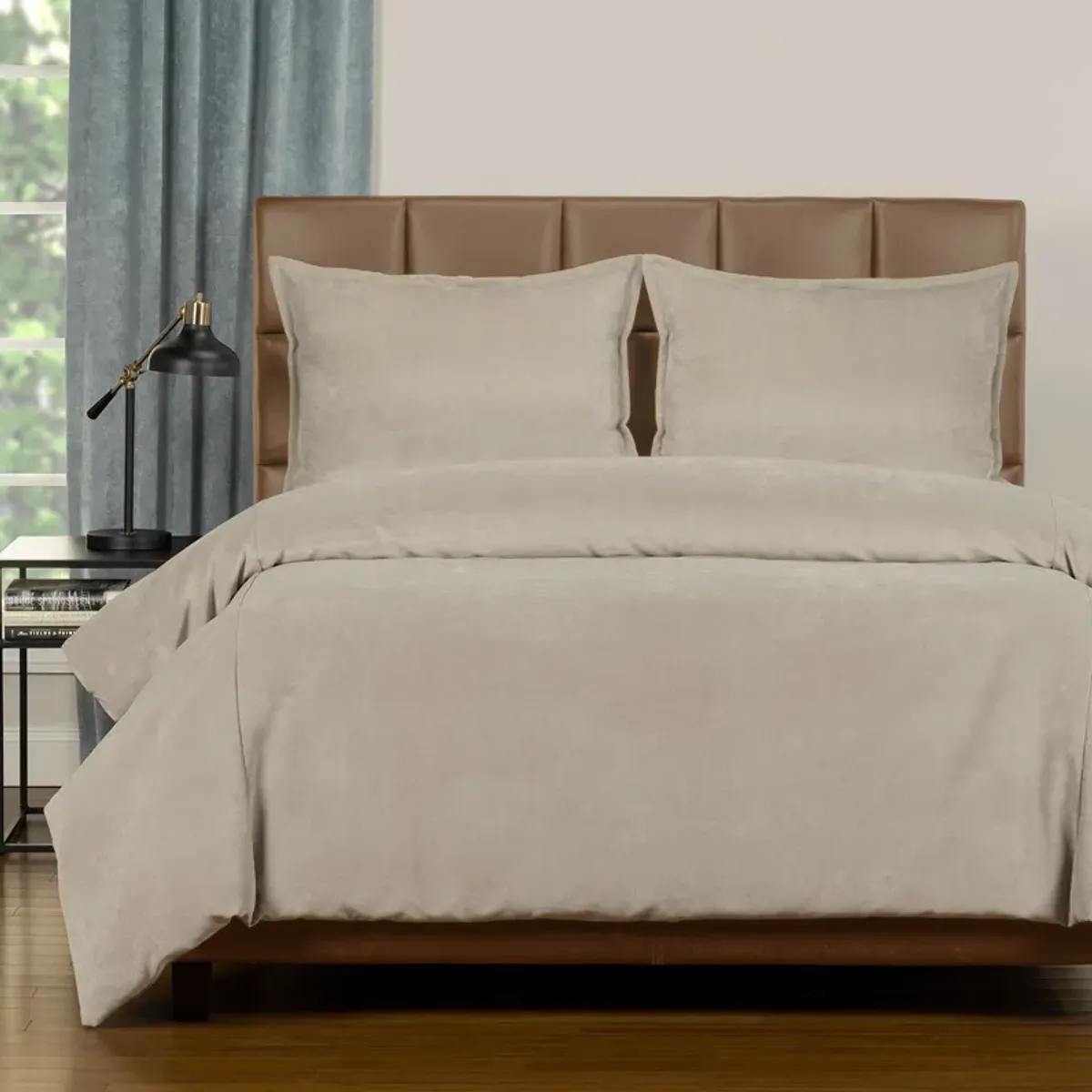 Padma Duvet Cover in Harbor Gray, CA King