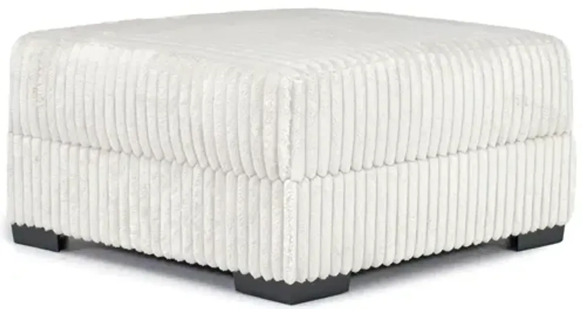 Casper Storage Ottoman in Pony Cream