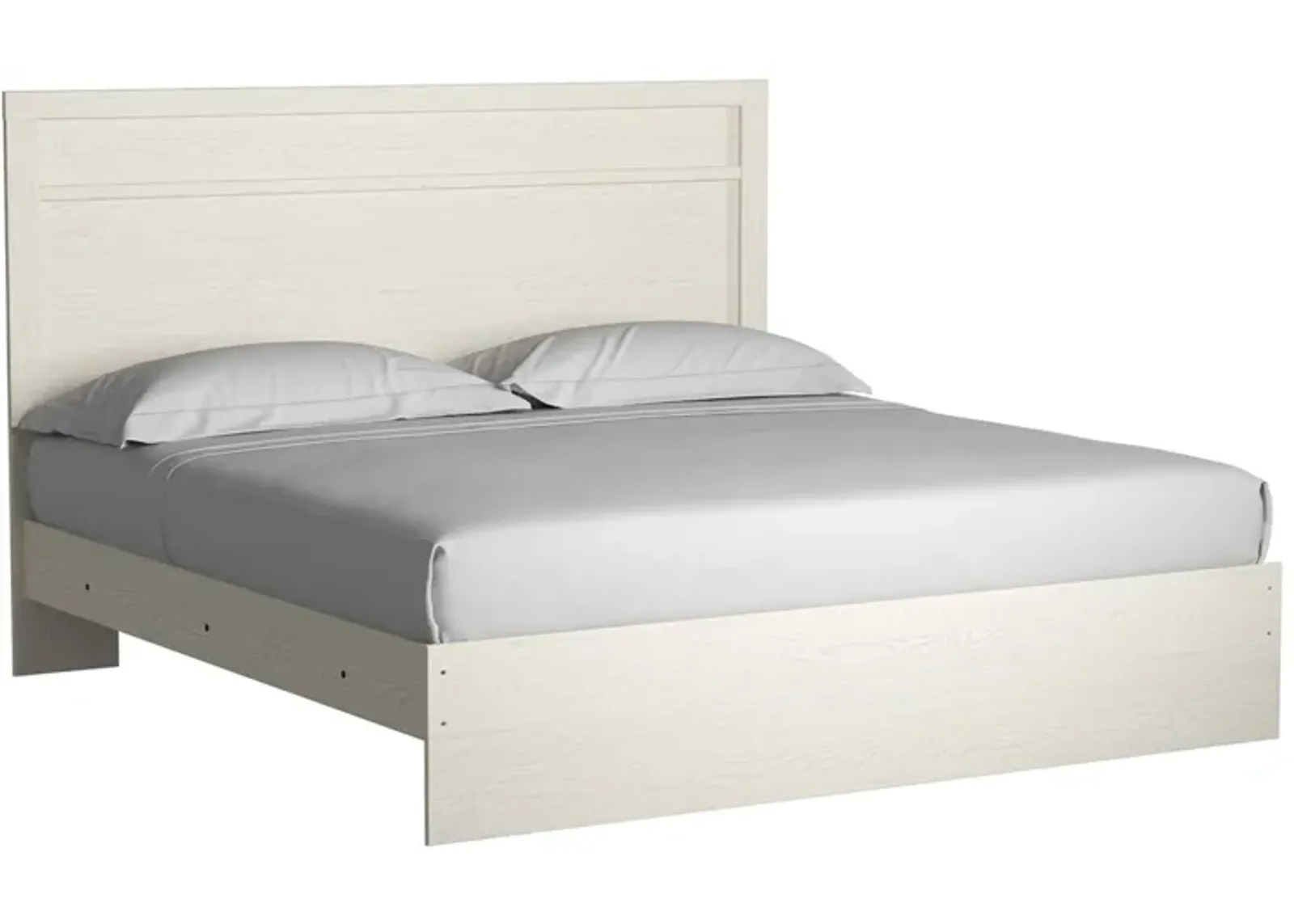 Stelsie Panel Bed in White, Eastern King