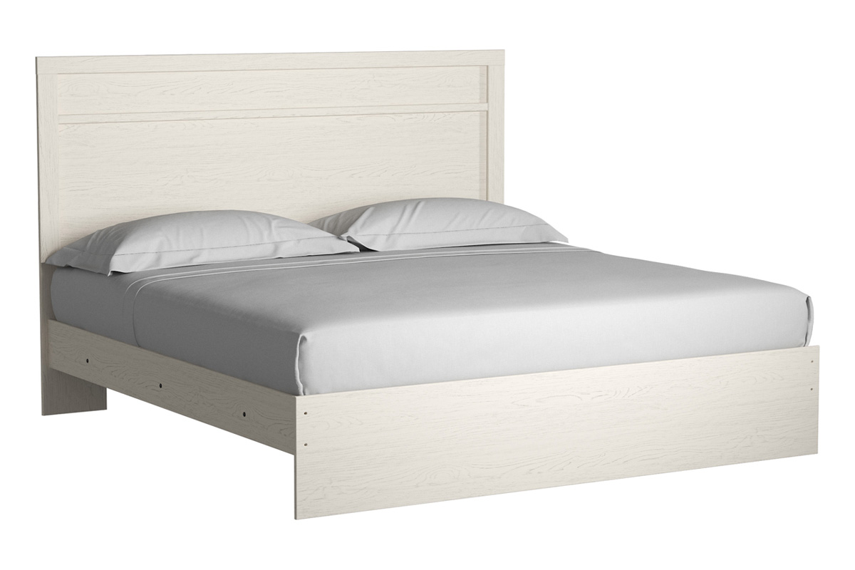 Stelsie Panel Bed in White, Eastern King