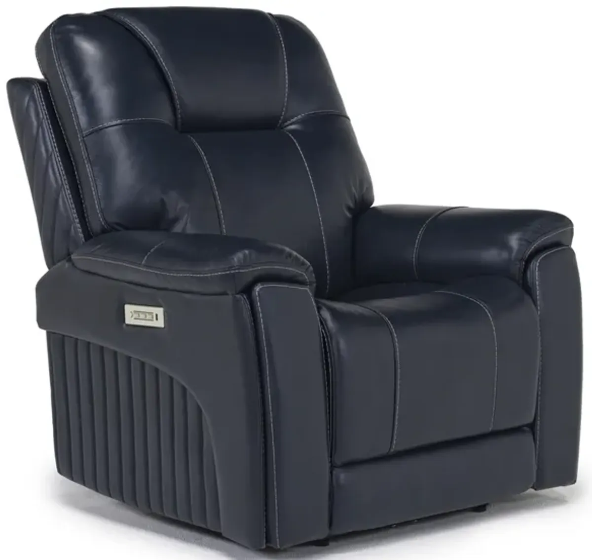 Echo 3 Power Recliner in Rainier Ocean Leather