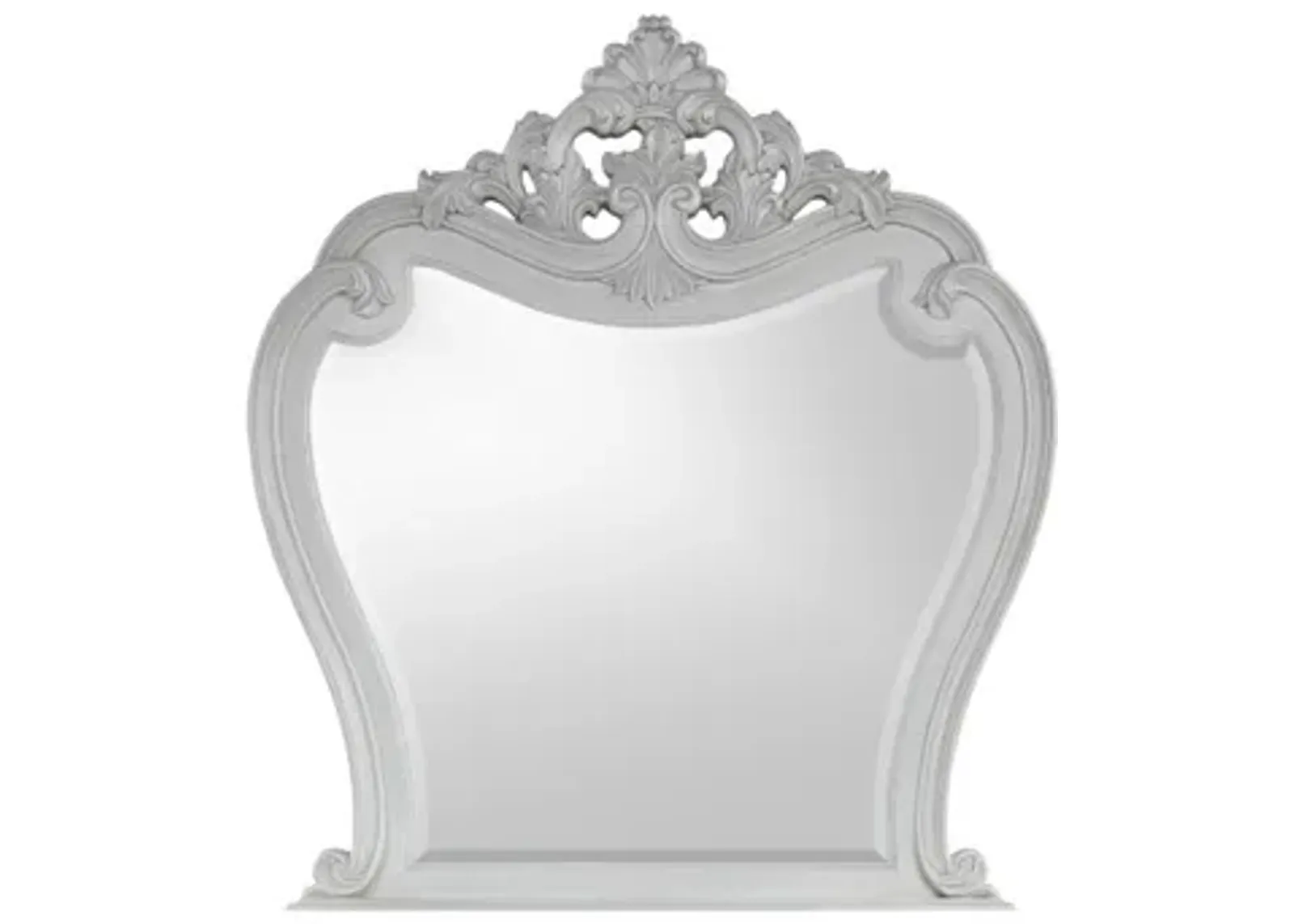 Cambria Mirror in Mist Gray