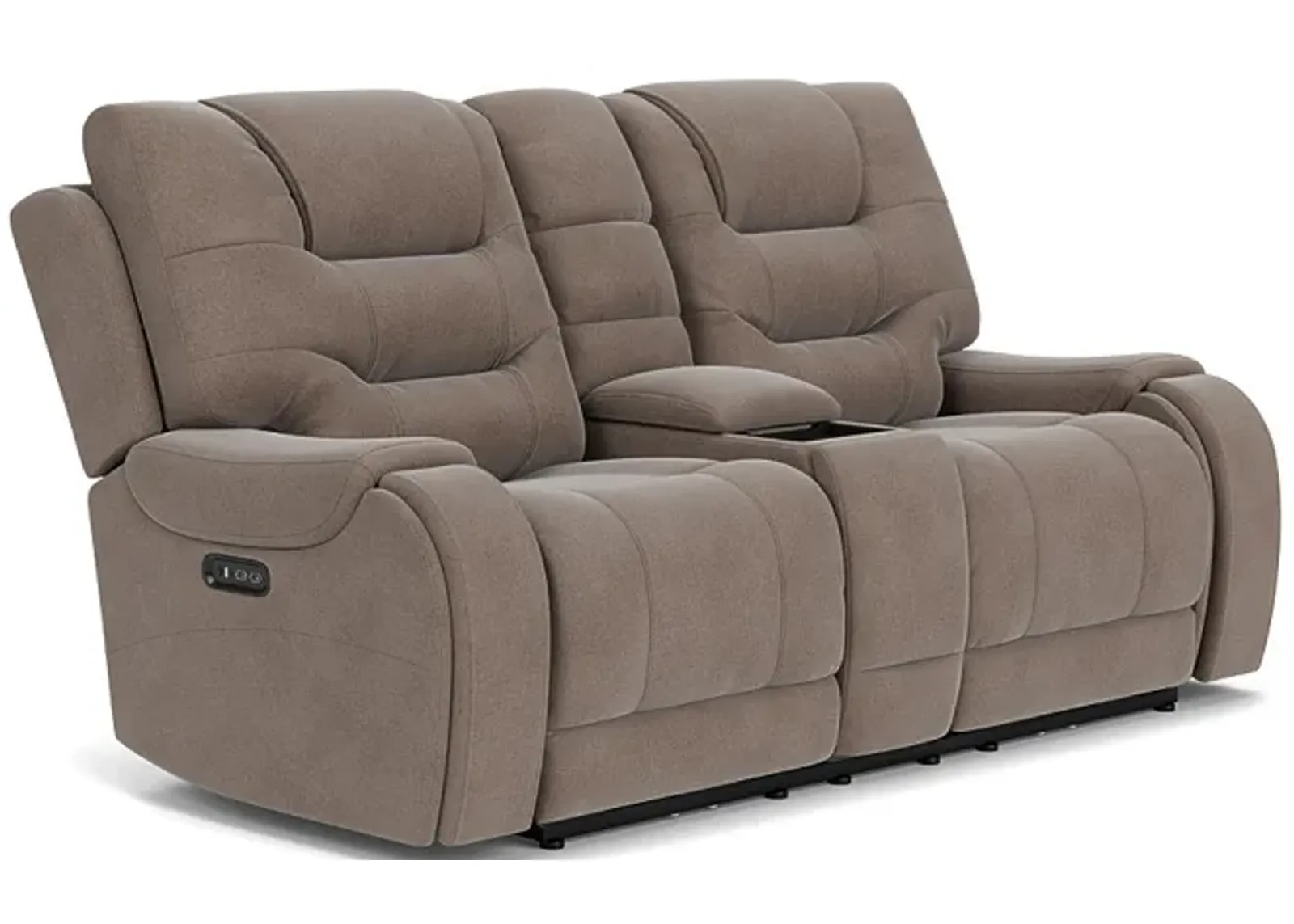 Estilo 2 Power Console Loveseat in Canyon Gray