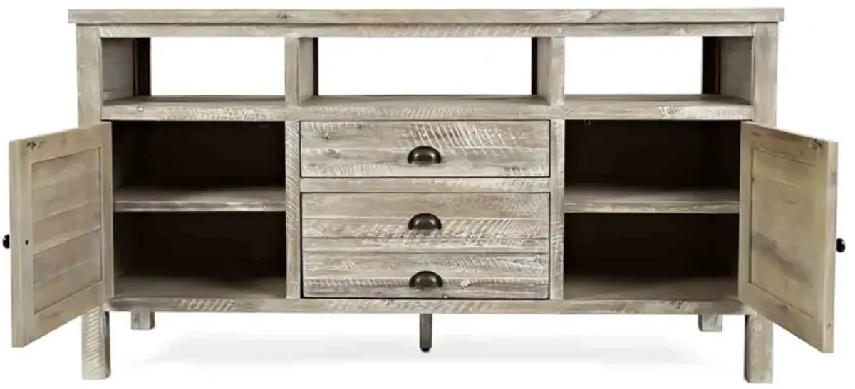 Artisans Media Console in Gray, 60 Inch