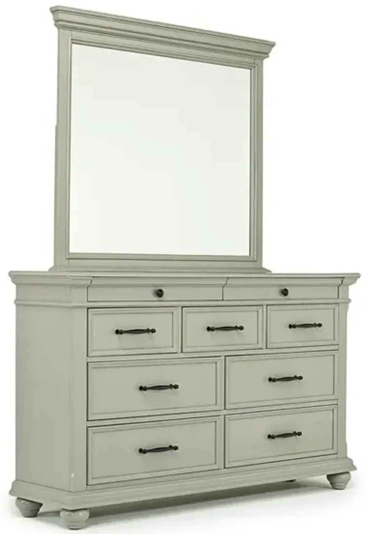 Slater Mirror in Gray
