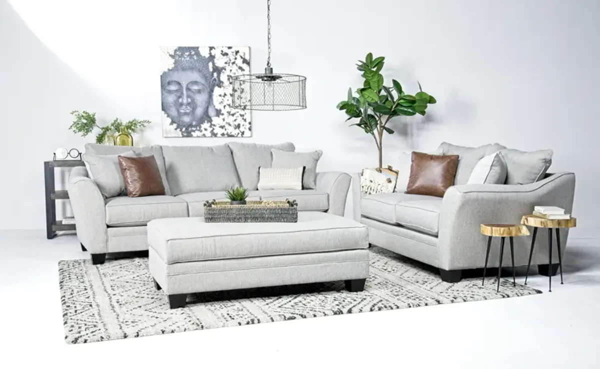 Brazil Sofa & Loveseat in Dano Cinder, Gel