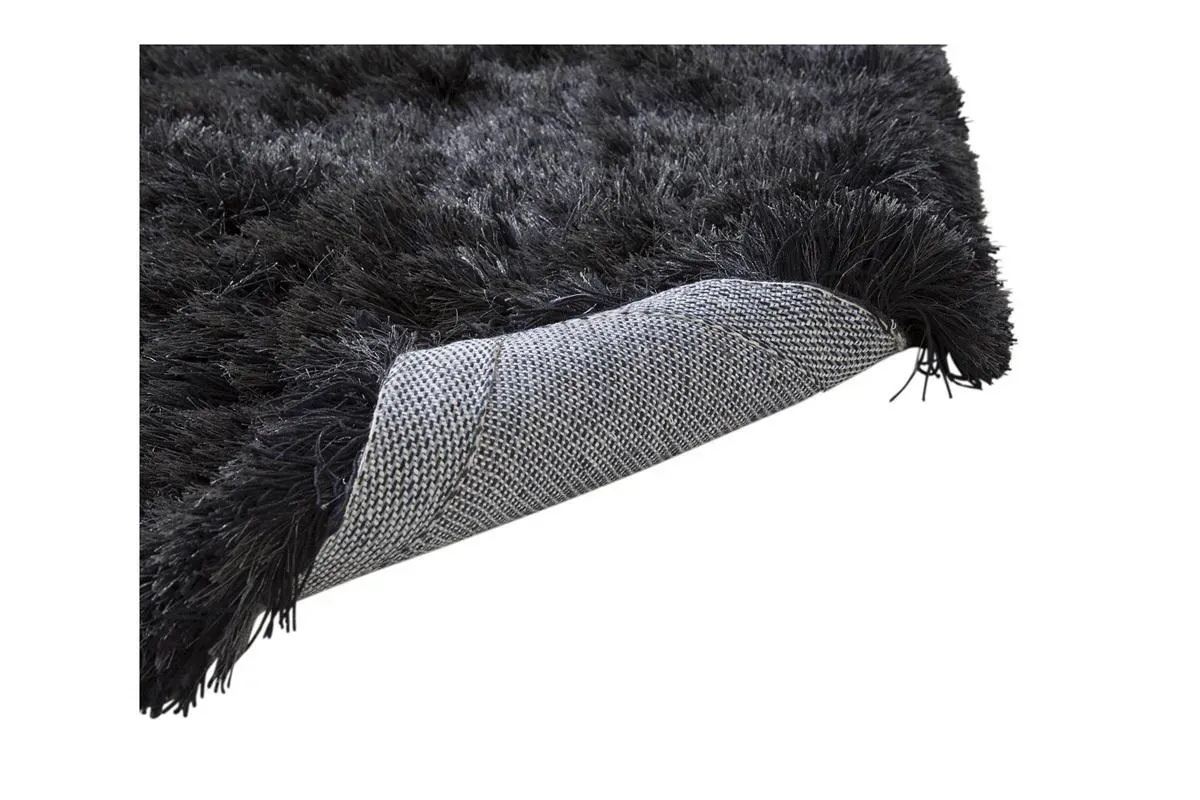 Luxe Shag Rug in Charcoal, 8 X 10