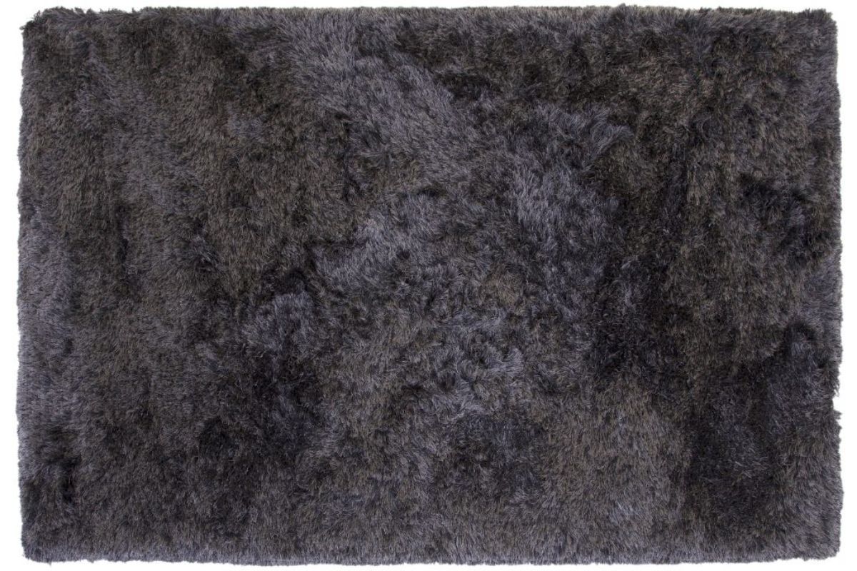 Luxe Shag Rug in Charcoal, 8 X 10