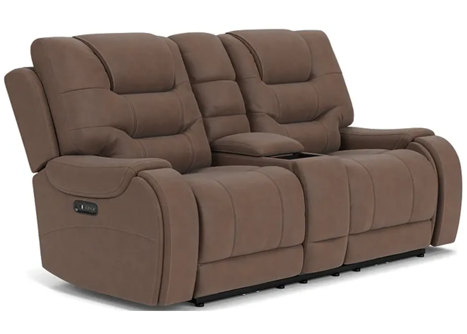 Estilo 2 Power Console Loveseat in Canyon Walnut