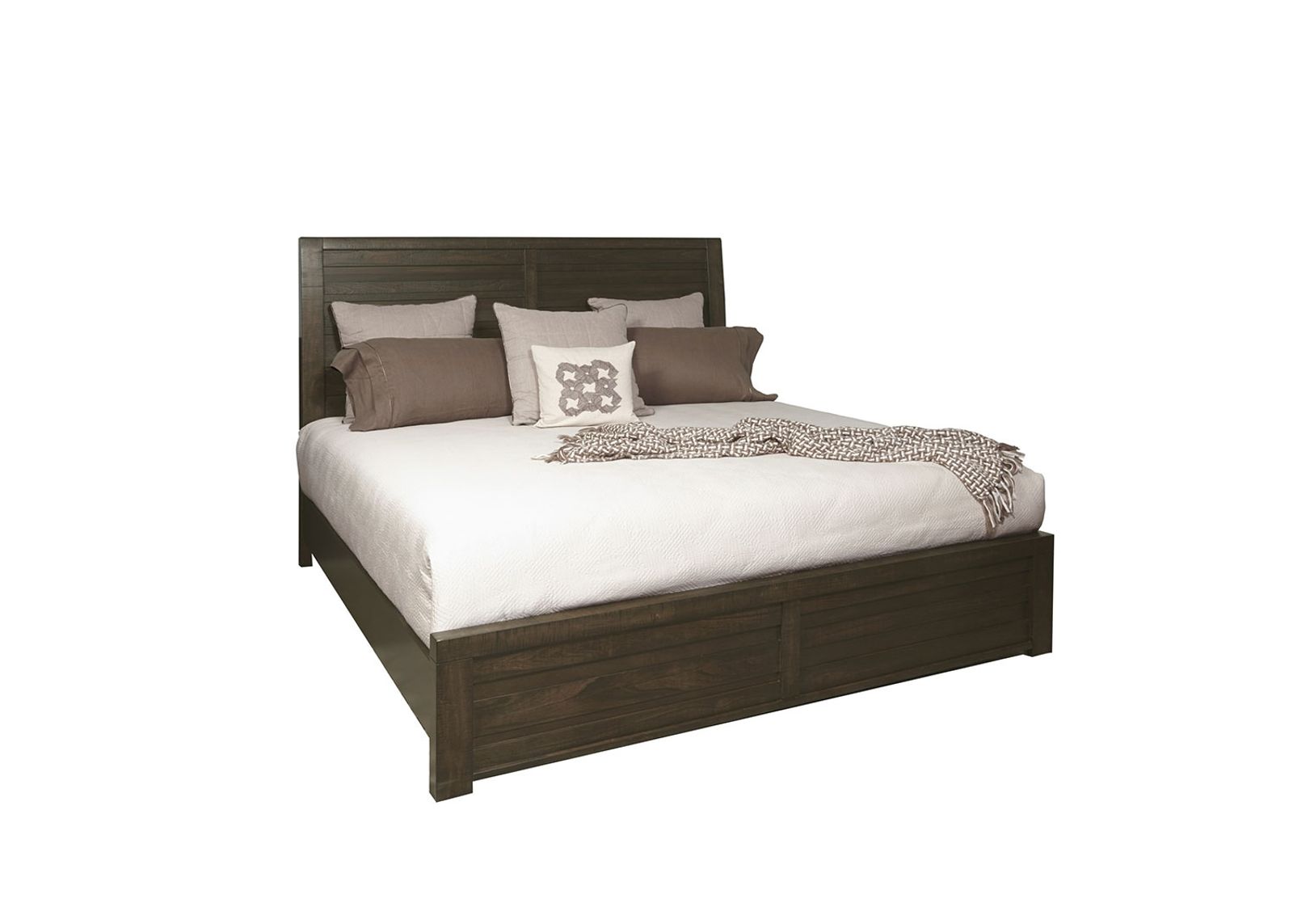 Ruff Hewn Panel Bed in Brown, Queen