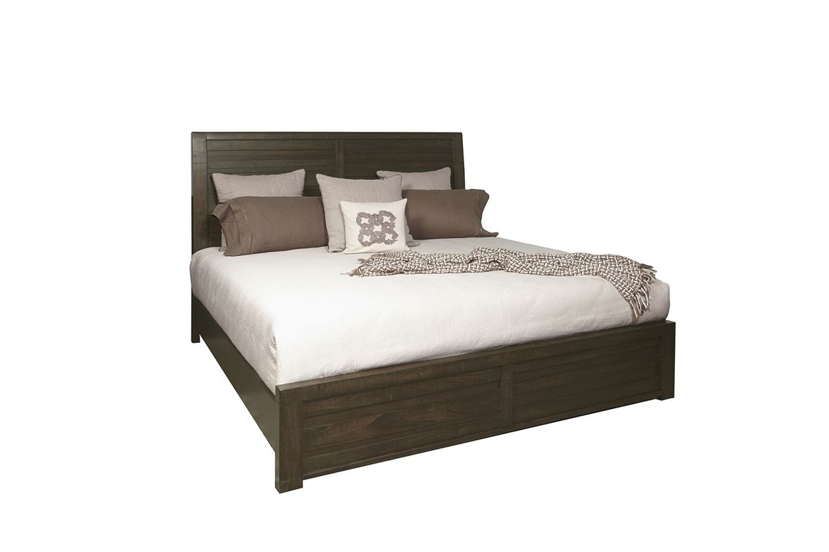 Ruff Hewn Panel Bed in Brown, Queen