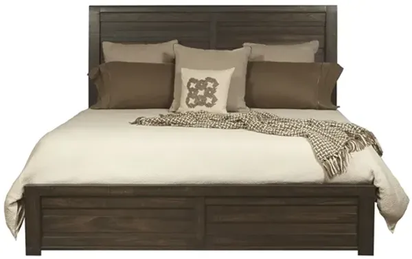 Ruff Hewn Panel Bed in Brown, Queen