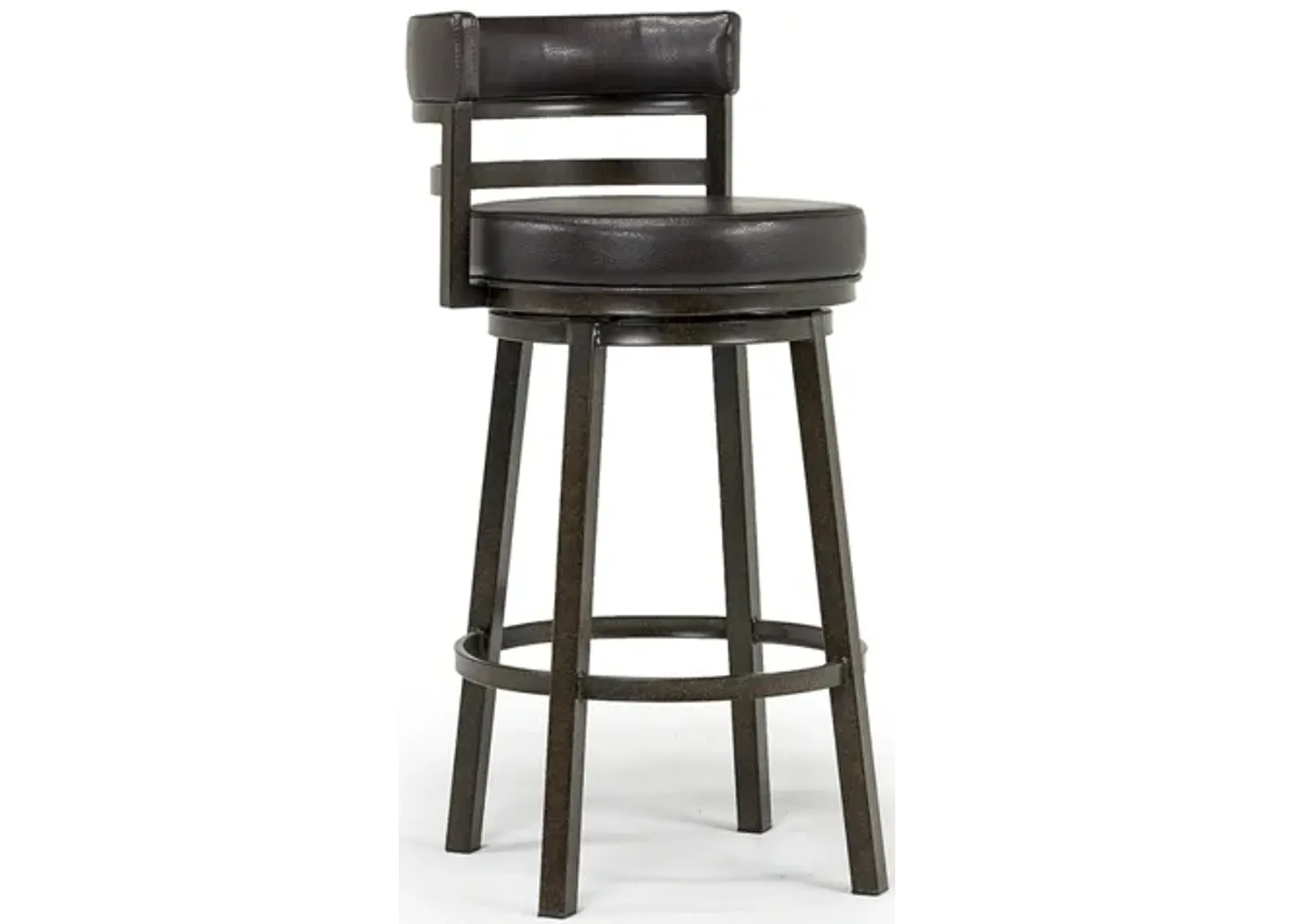 Madrid Barstool in Auburn & Brown, Swivel