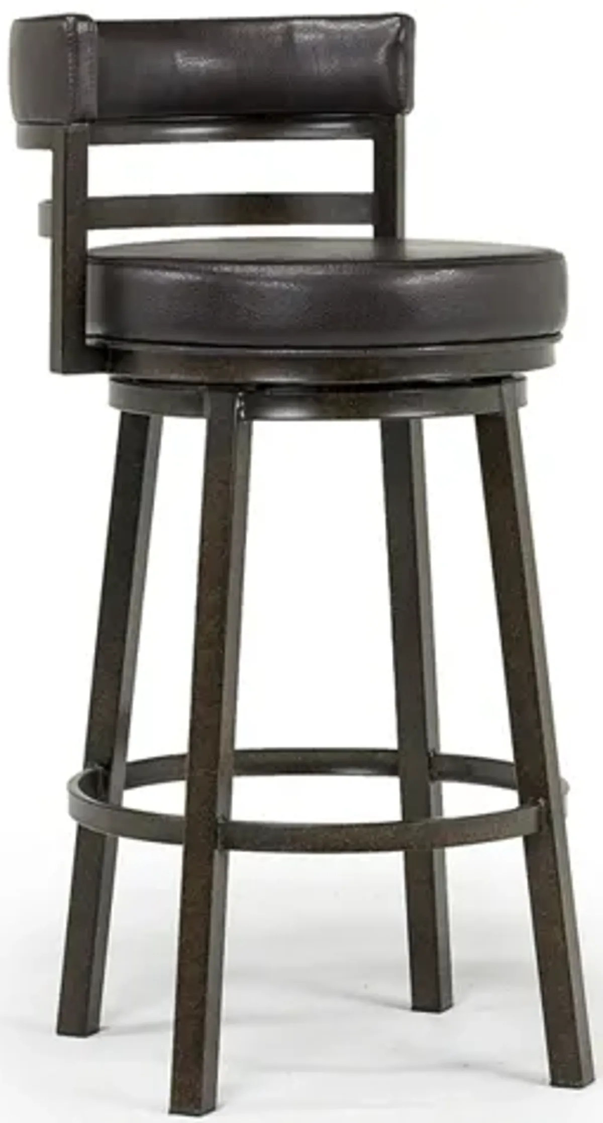 Madrid Barstool in Auburn & Brown, Swivel